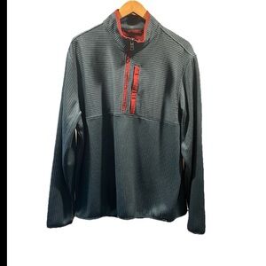 LOA RailRiders Sweater Pullover Men’s Cl Blue Gray 1/4 Zip Outdoor Long Sleeve